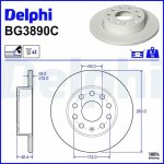 Brzdový kotouč DELPHI BG3890 – Sleviste.cz