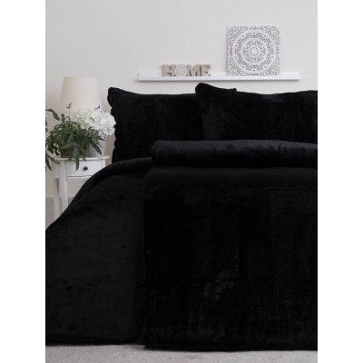 MKLuzkoviny.cz Povlečení mikroplyš Exclusive Laura černá 140x200 70x90 – Zboží Dáma