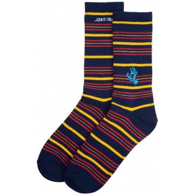 Santa Cruz ponožky Screaming Mini Hand Stripe Sck Navy Stripe – Zbozi.Blesk.cz