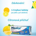 MAALOX BEZ CUKRU CITRON POR 400MG/400MG TBL MND 40 – Hledejceny.cz