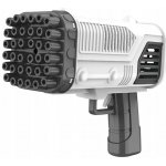 Bublifukové pistole s 69 otvory a LED světly BUBBLEPUFF Černá – Zboží Mobilmania