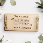 Dřevia Dárková obálka na peníze - Tady máš "NIC" - Dárek dle tvého přání – Zboží Živě