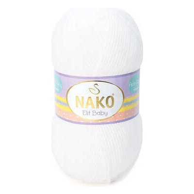 Nako Příze Elit baby 208 bílá – Sleviste.cz