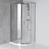 Sprchové kouty AQUALINE - ARLETA čtvrtkruhová sprchová zástěna 900x900, čiré sklo HLS900Y