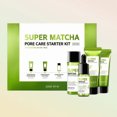 Some By Mi Super Matcha Pore Care tonikum 30 ml + sérum 10 ml + maska 42 g + čisticí gel 42 ml dárková sada – Sleviste.cz