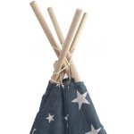 Aga4Kids Dětské Teepee Hvězdy Tmavě modrá – Zboží Dáma