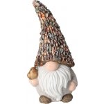 PROGARDEN Zahradní trpaslík dekorace 31 cm s ptáčkem KO-095752300ptak – Sleviste.cz