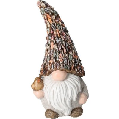 PROGARDEN Zahradní trpaslík dekorace 31 cm s ptáčkem KO-095752300ptak – Sleviste.cz