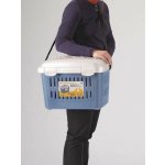 Juko Midi Gulliver šedo-modrá 45 x 33 x 33 cm – Zboží Dáma