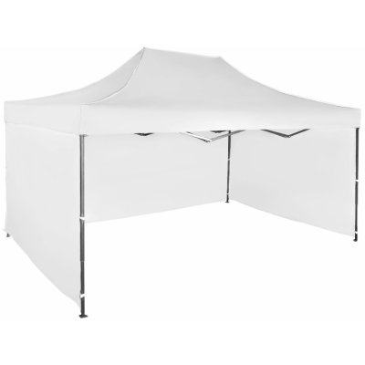 Expodum Nůžkový stan 3x4,5m ocelový Bílá 3 boční plachty – Zboží Dáma