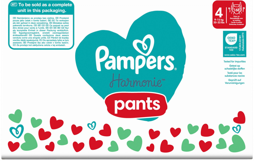 Pampers Pants 4 168 ks