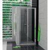 Pevné stěny do sprchových koutů SanSwiss Ronal SanSwiss Zalamovací dveře 80 cm, alu chrom/sklo
