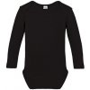 Kojenecké body Link Kids Wear Dětské body s dlouhým rukávem Black