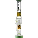 CALVO Skleněný bong Straight Tube Tree Perc dragon ball 42 cm zábrus 14 mm – Hledejceny.cz