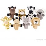 GOKI Sada prstových maňásků Divoká zvířátka 8 ks – Zboží Dáma