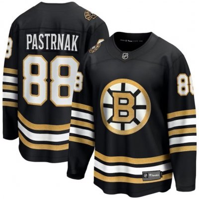 Outerstuff Dětský Dres David Pastrnak #88 Boston Bruins Black 100th Anniversary Premier Breakaway Jersey