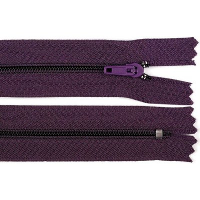 Pro Háčkování Spirálový zip pinlock No 3 délka 20 cm temně fialový – Hledejceny.cz