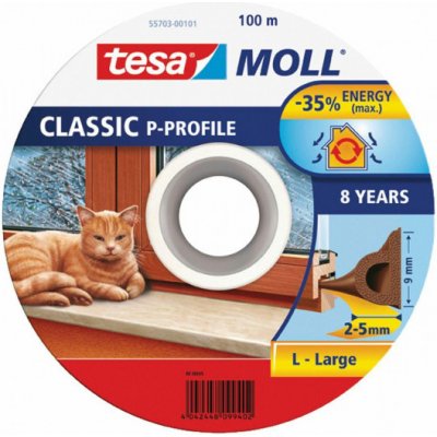 TESA Těsnění "P", 9 x 5,5 mm x 100 m – Hledejceny.cz