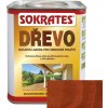 Lazura a mořidlo na dřevo Sokrates Olejová ochranná lazura 0,75 l Teak