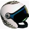 Snowboardová a lyžařská helma HMR H2 zebra/white/lthr. + štít VTM007 S 15/16