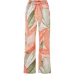 Esmara Dámské kalhoty s podílem lnu korálová/olivová – Zboží Dáma