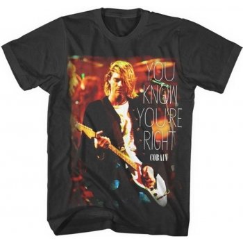 Kurt Cobain tričko You'Re Right černá