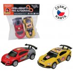 MaDe Autodráha náhradní autíčka 2 ks 1:43 žlutá červená – Zboží Dáma