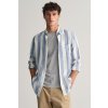 Pánská Košile Gant košile reg Bold stripe linen shirt modrá