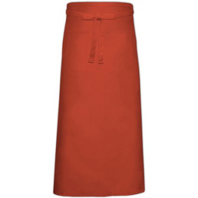 Link Kitchen Wear Bistro zástěra s přední kapsou X968T Terracotta Pantone 4840 100x100cm – Hledejceny.cz