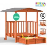 FurnigO Pískoviště Merle s krytou verandou – Zboží Dáma