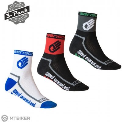Sensor ponožky RACE LITE RUKA 3-pack Bílá