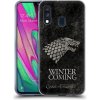 Pouzdro a kryt na mobilní telefon Samsung Pouzdro Head Case Samsung Galaxy A40 Hra o trůny Stark Winter is coming