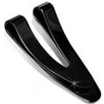 Spona na peníze Ocelová tvaru V v černé barvě – Zboží Dáma