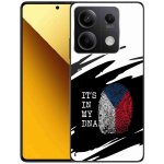 mmCase na Xiaomi Redmi Note 13 5G - vlajka otisk prstu černobílé pozadí – Zboží Živě