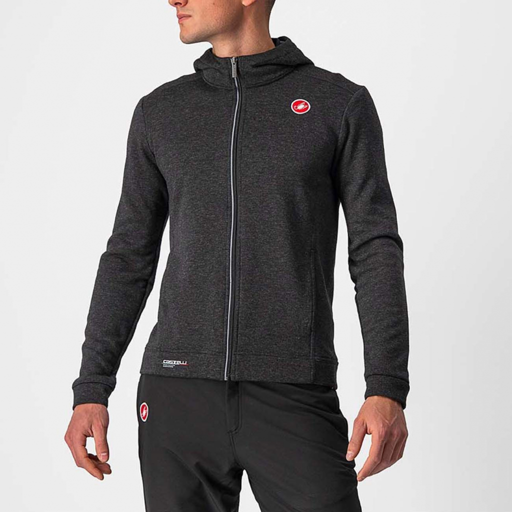 Castelli mikina MILANO FZ FLEECE černá