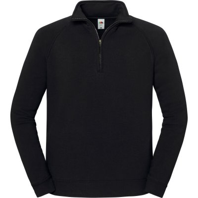 Fruit of the Loom Mikina Iconic Premium Zip Neck Sweat s 1/4 zipem unisex COT16228800201-black Černá – Hledejceny.cz