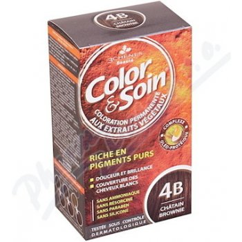 Color & Soin barva na vlasy 4B kaštanově hnědá 135 ml