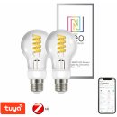 Immax NEO Smart sada žárovek filament LED 2xE27 5W teplá studená bílá stmívatelná