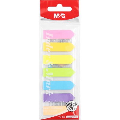 M&G Záložka lepící 44x12 mm Papír (7 barev x 25 listů) – Hledejceny.cz