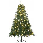 HOMCOM Vánoční stromeček 180cm s 200 LED a ozdobami – Hledejceny.cz