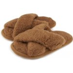 Vlnka vlněné pantofle Pamela hnědá – Zboží Dáma