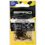 SPRO Karabina s obratlíkem Matte Black Easy Snap + Rolling Swivel vel.0+10 8kg 13ks – Zboží Mobilmania