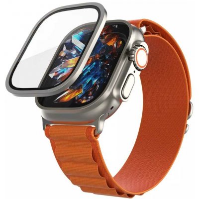 FIXED Armor prémiové, s ocelovým rámečkem na Apple Watch Ultra (49mm) FIXGAW2-1029-TI – Zboží Živě