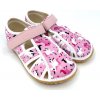 Dětské bačkory a domácí obuv Barefoot papuče Jonap Home New Jednorožec růžová