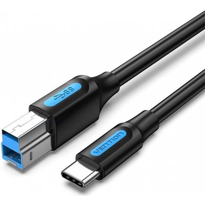 Vention CQVBD USB-C to USB-B Printer 2A, 0.5m, černý