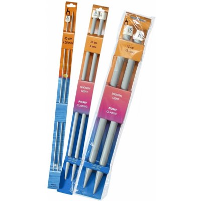 Jehlice pletací Pony 12mm – Zboží Mobilmania