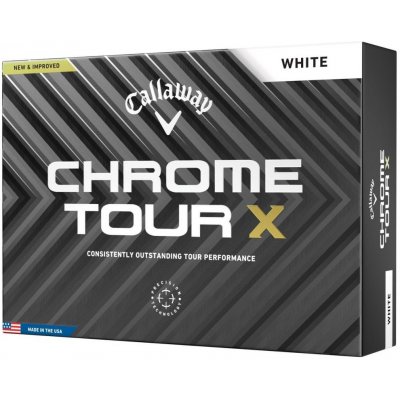 Callaway Chrome Tour X 24 bílé 3 ks – Zboží Mobilmania