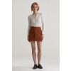 Dámská sukně Gant Suede Leather Skirt černá