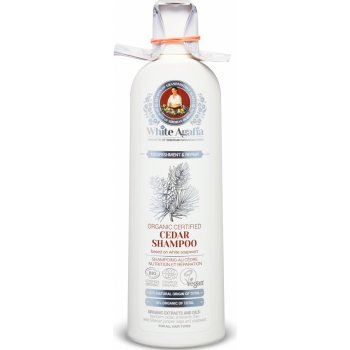 Babička Agafia White Agafia cedrový Shampoo pro všechny typy vlasů výživa a obnova 280 ml