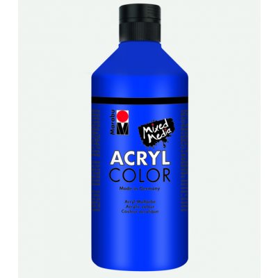 Marabu Acryl Color 500 ml 053 modrá tmavě – Sleviste.cz